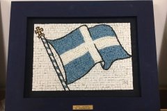 1821 Hellinic Flag 27 x 19cm